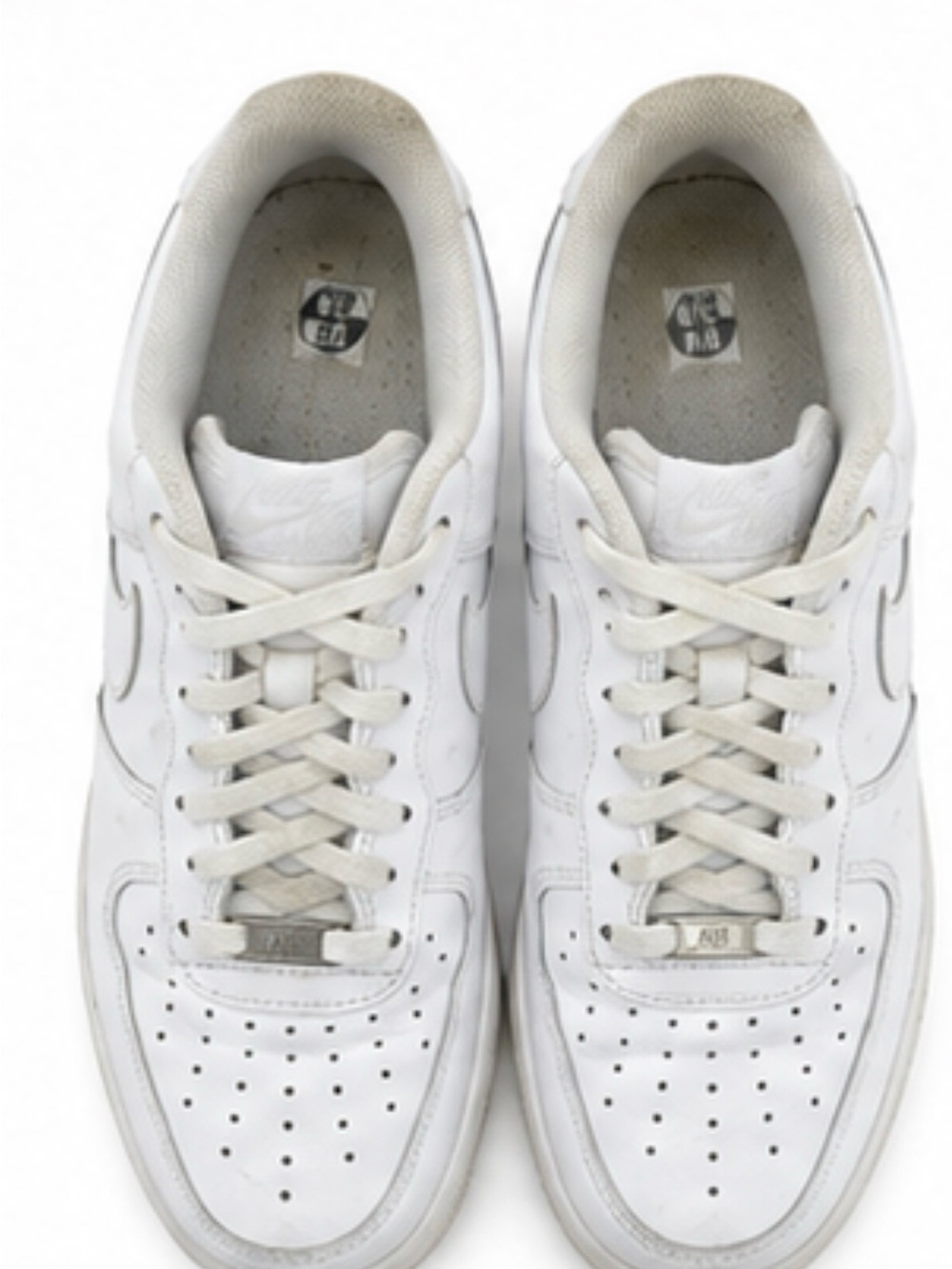 Nike White Leather Men’s Low-Top Sneakers